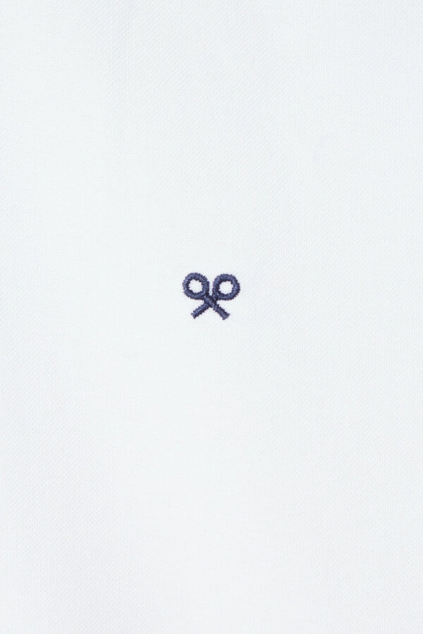 Silbon Oxford cutaway sport shirt White