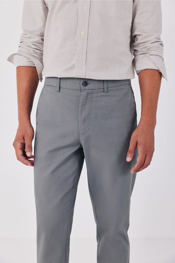 Cortefiel Comfort slim chinos Grey