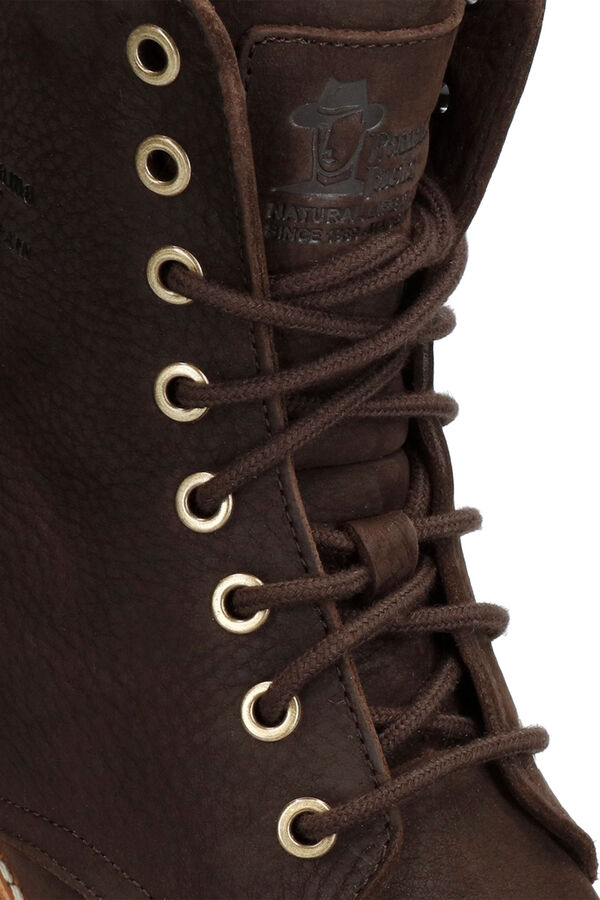 Panama Jack Botas de mulher com salto em pele nobuck Castanho