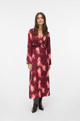 Vero Moda Vestido midi de manga comprida  Roxo