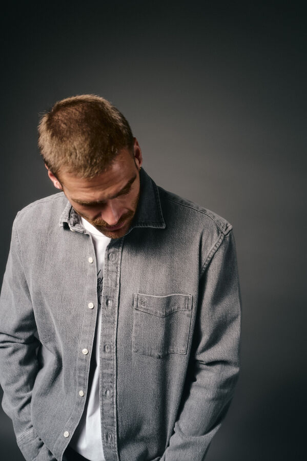 OOTO Sobrecamisa denim Cinzento