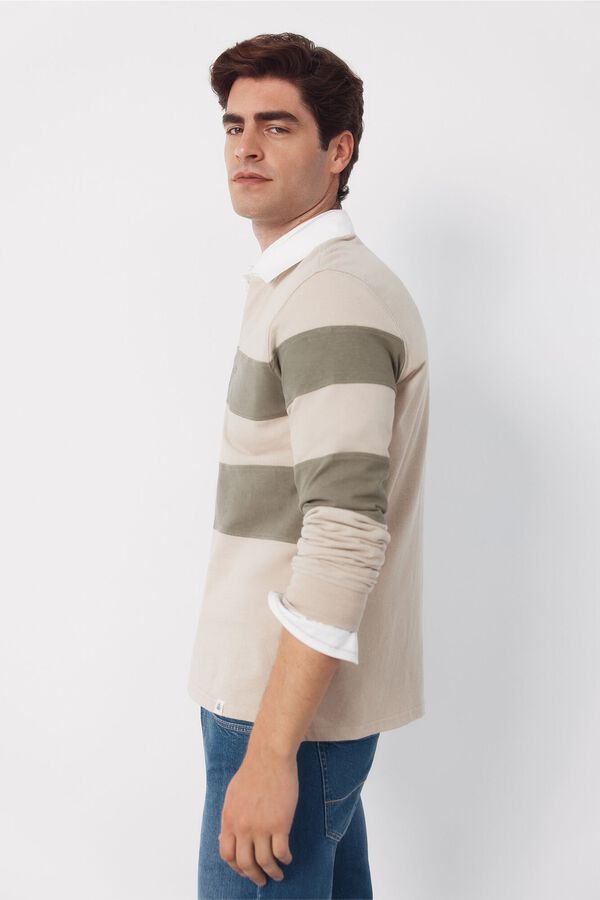 Cortefiel Polo rugby  Tostado