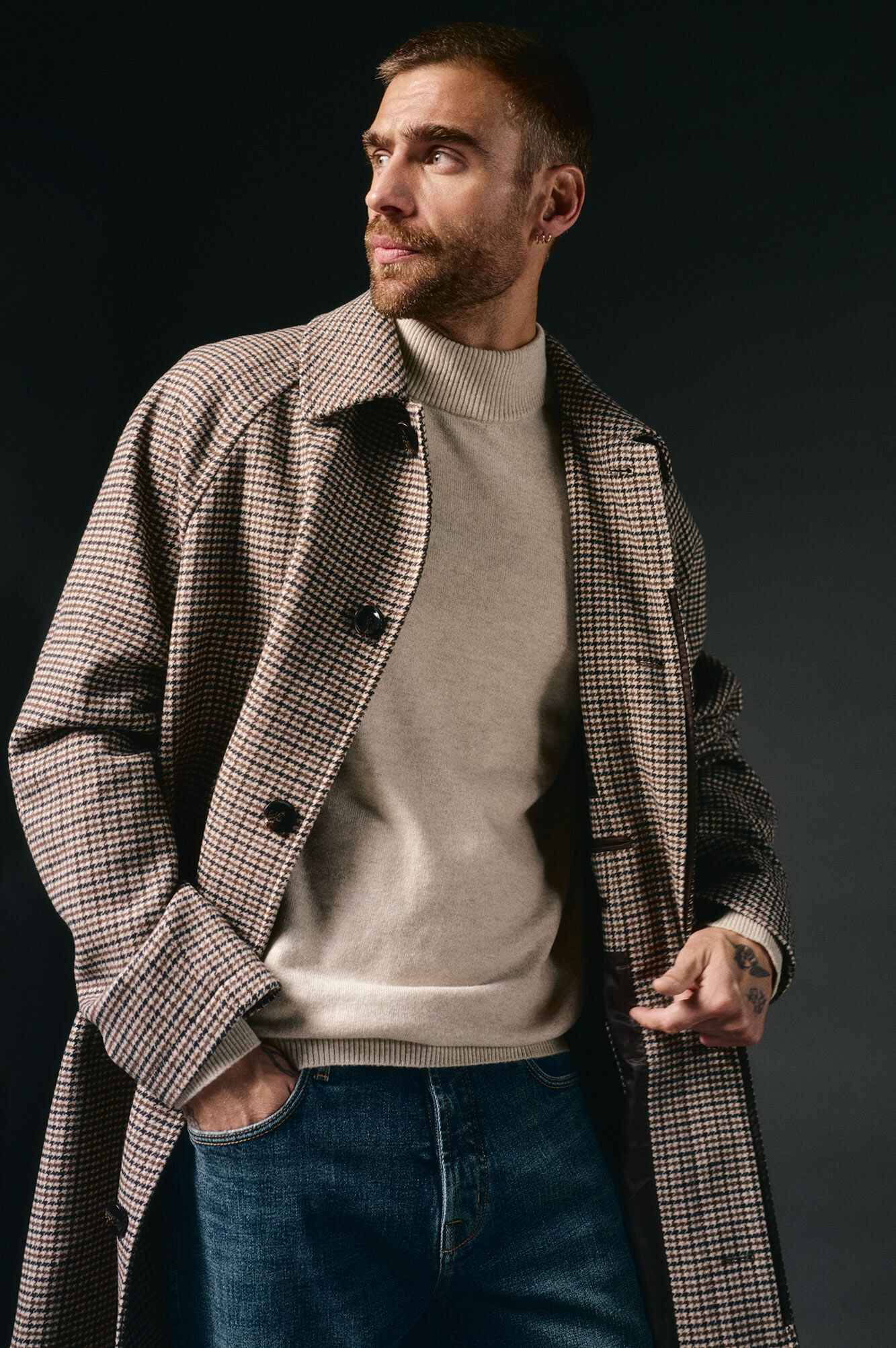 OOTO Abrigo cuadro inglesado