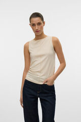 Vero Moda Camiseta de tirantes y cuello barco Amarelo