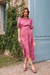 Pol&iacute;n Et Moi Vestido estampado Magda Granada