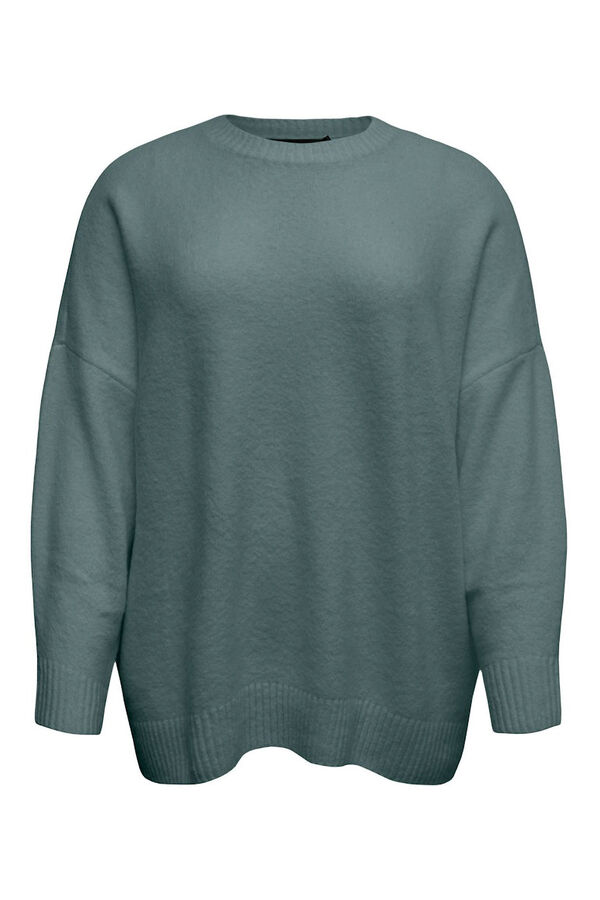 Vero Moda Curve Curve V neck jumper Dark green
