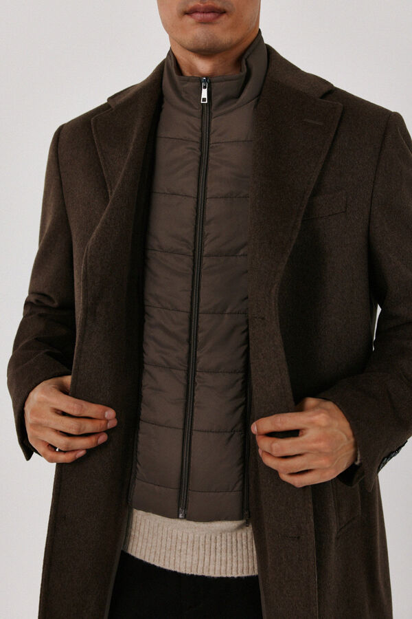 Cortefiel Coat removable lining Camel