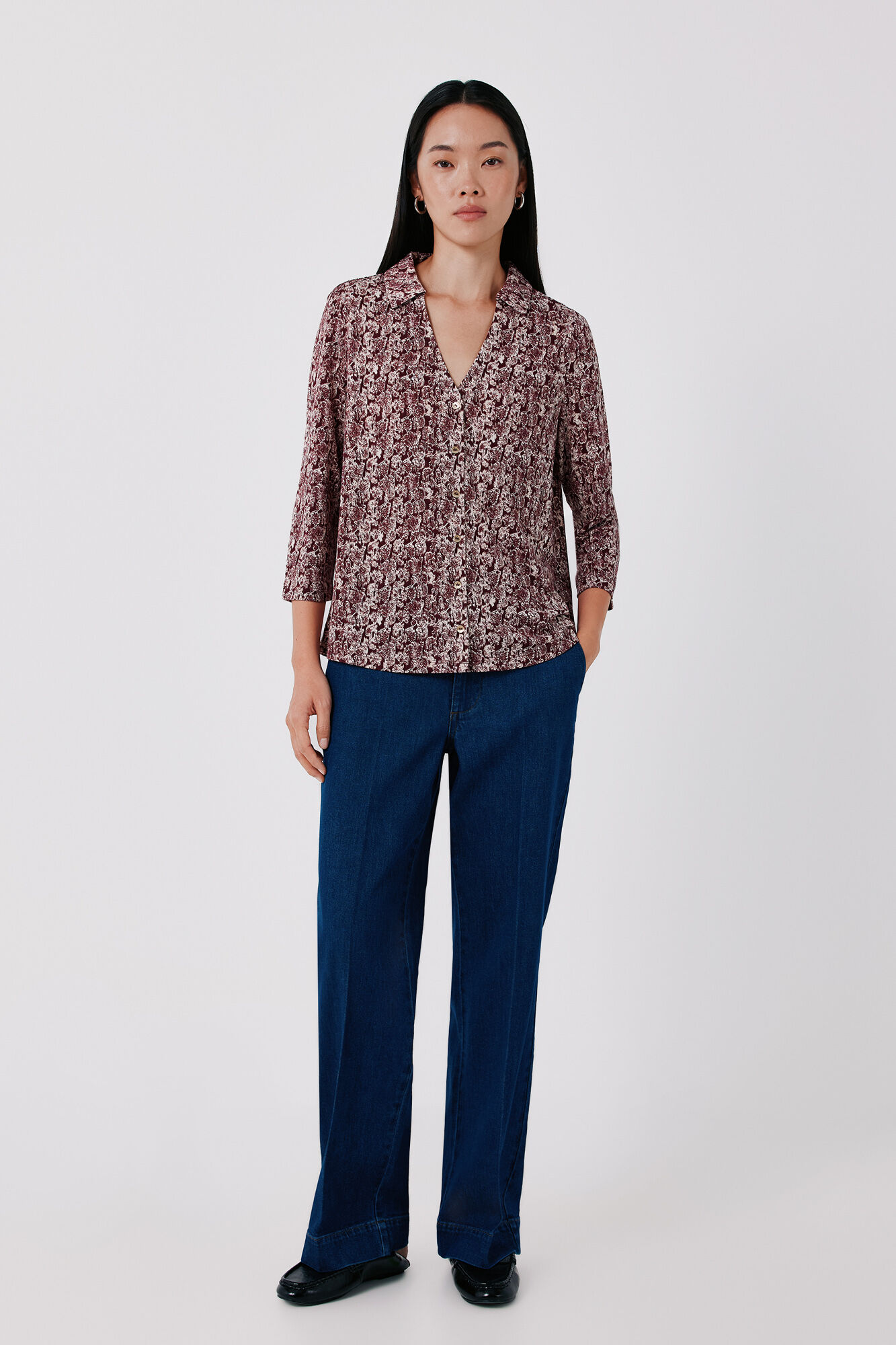 Cortefiel Stretch shirt with buttons