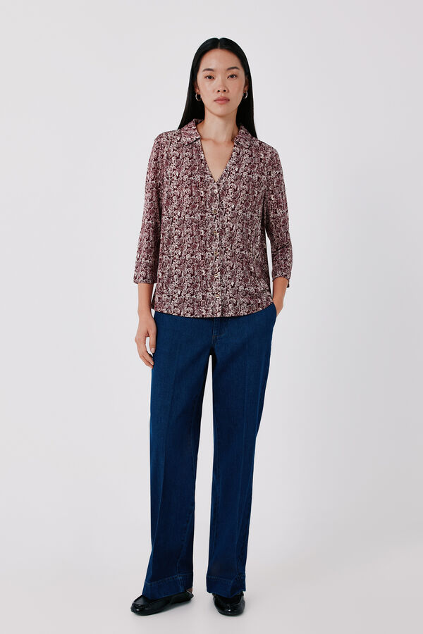 Cortefiel Stretch shirt with buttons Multicolour