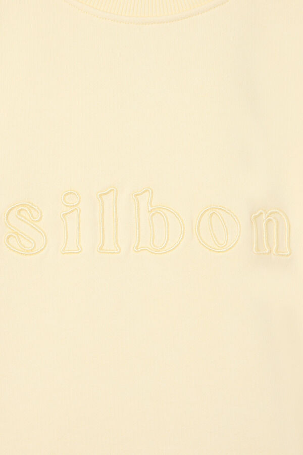 Silbon Sudadera bordado silbon Amarillo