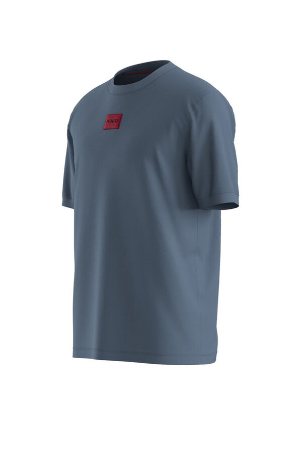 HUGO T-shirt de manga curta Azul