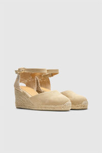 Casta&ntilde;er Alpercata cunha de juta natural