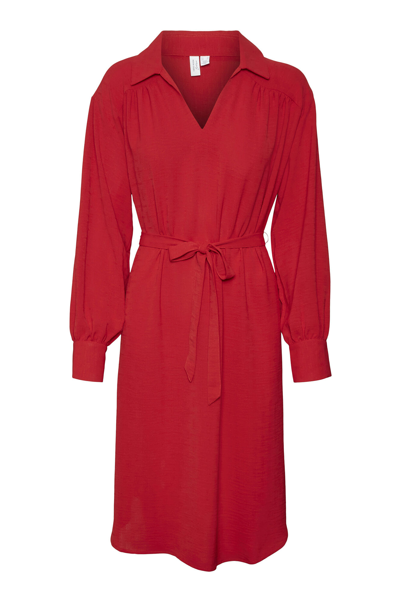 Cortefiel Vestido corto camisero manga larga