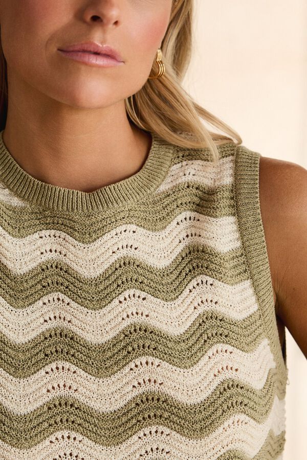 Pol&iacute;n Et Moi Top malha Lara Laranja