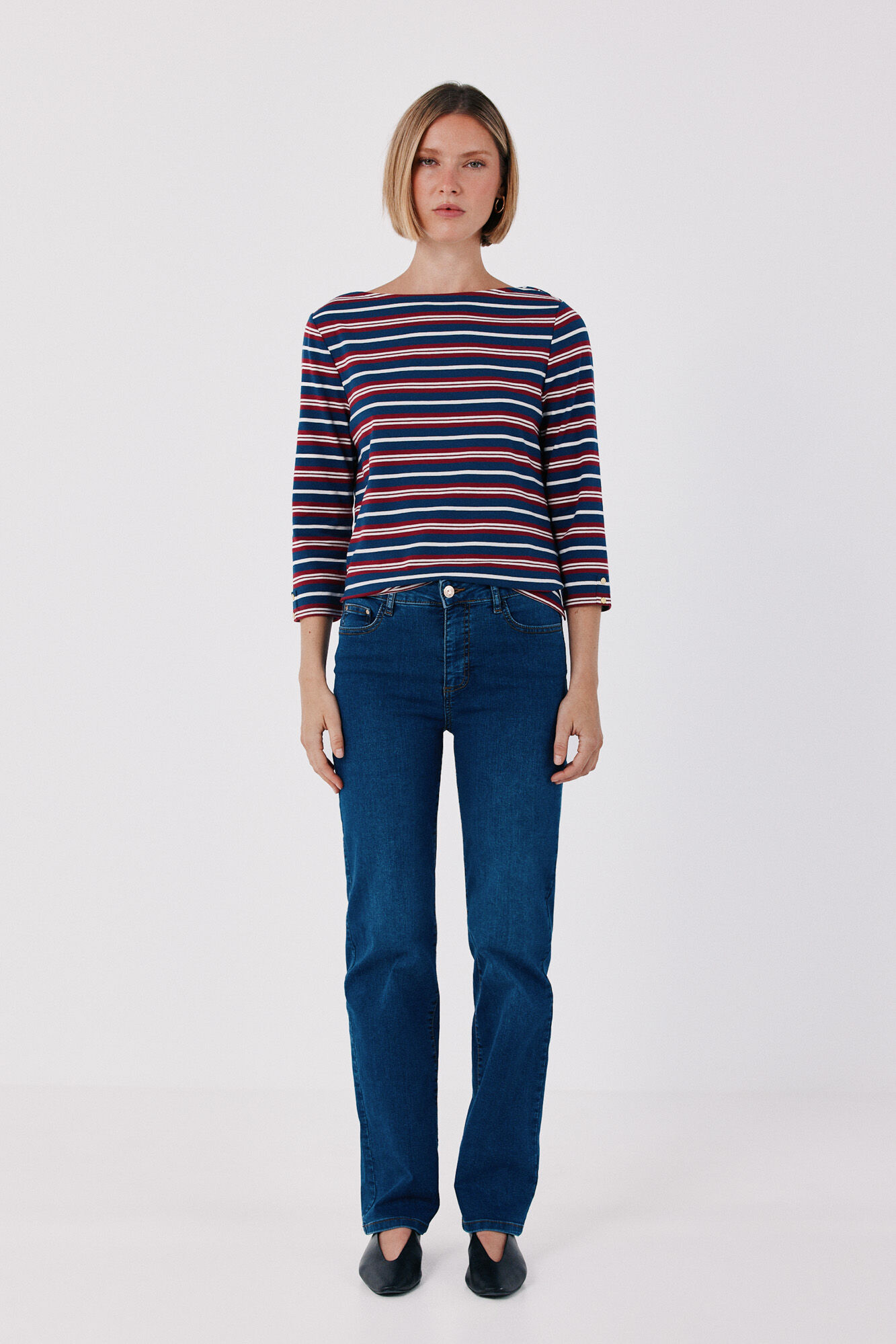 Cortefiel Boat neck T-shirt