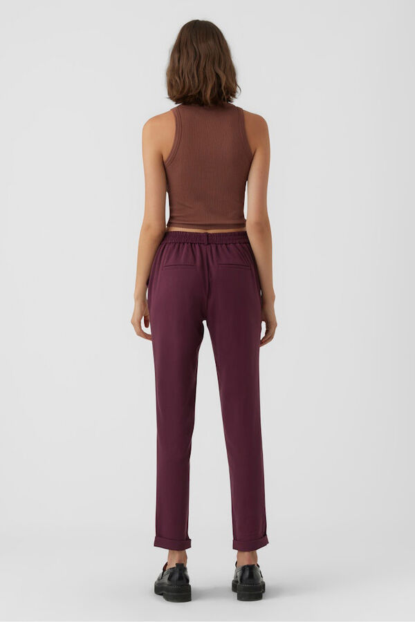 Vero Moda Calças compridas retas  Roxo