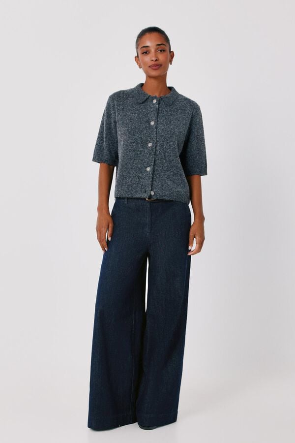Cortefiel Jewel button jacket Dark grey