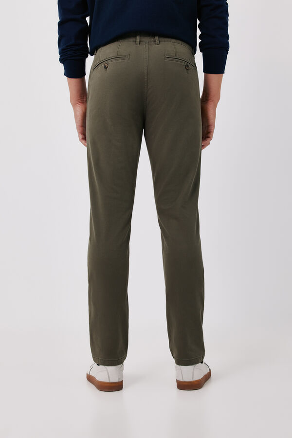 Cortefiel Cal&ccedil;as chino b&aacute;sicas slim Verde