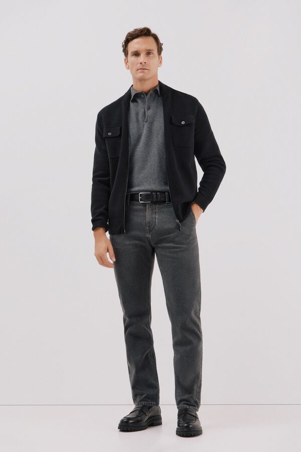 Cortefiel Christmas jersey-knit  Black