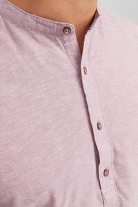 Cortefiel Casual shirt with Mandarin collar Grey