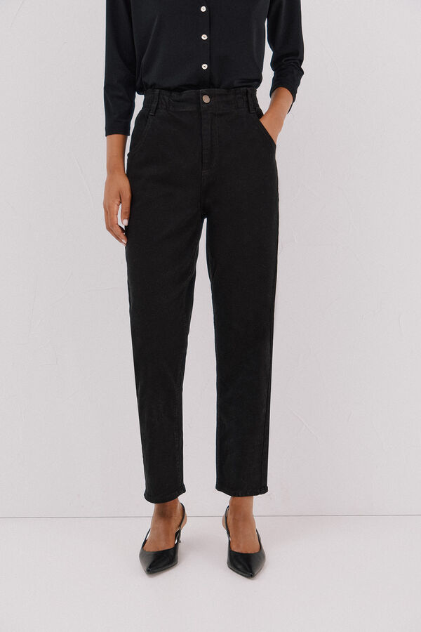 Cortefiel Easy fit jeans  Black