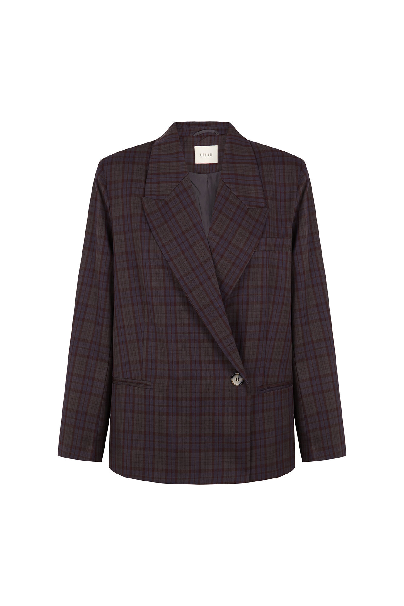 Slowlove Blazer de cuadros