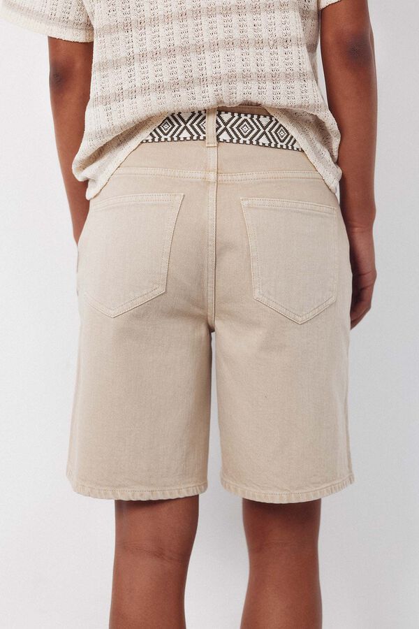 Cortefiel Denim Bermuda shorts Nude