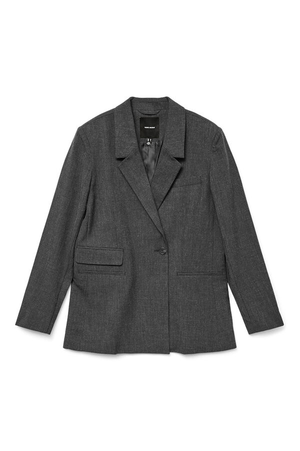 Vero Moda Blazer regular com efeito mesclado  Cinzento