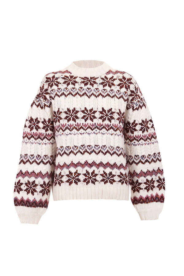 Slowlove Fair Isle jumper Ivory