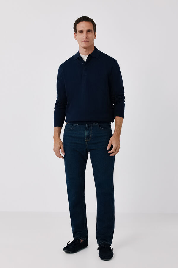 Cortefiel Regular fit jeans Navy
