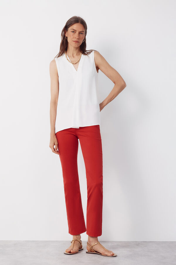 Cortefiel Jacquard Jeans SENSATIONAL Red