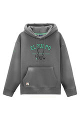 elPulpo Sudadera capucha tejido el pulpo university Gris