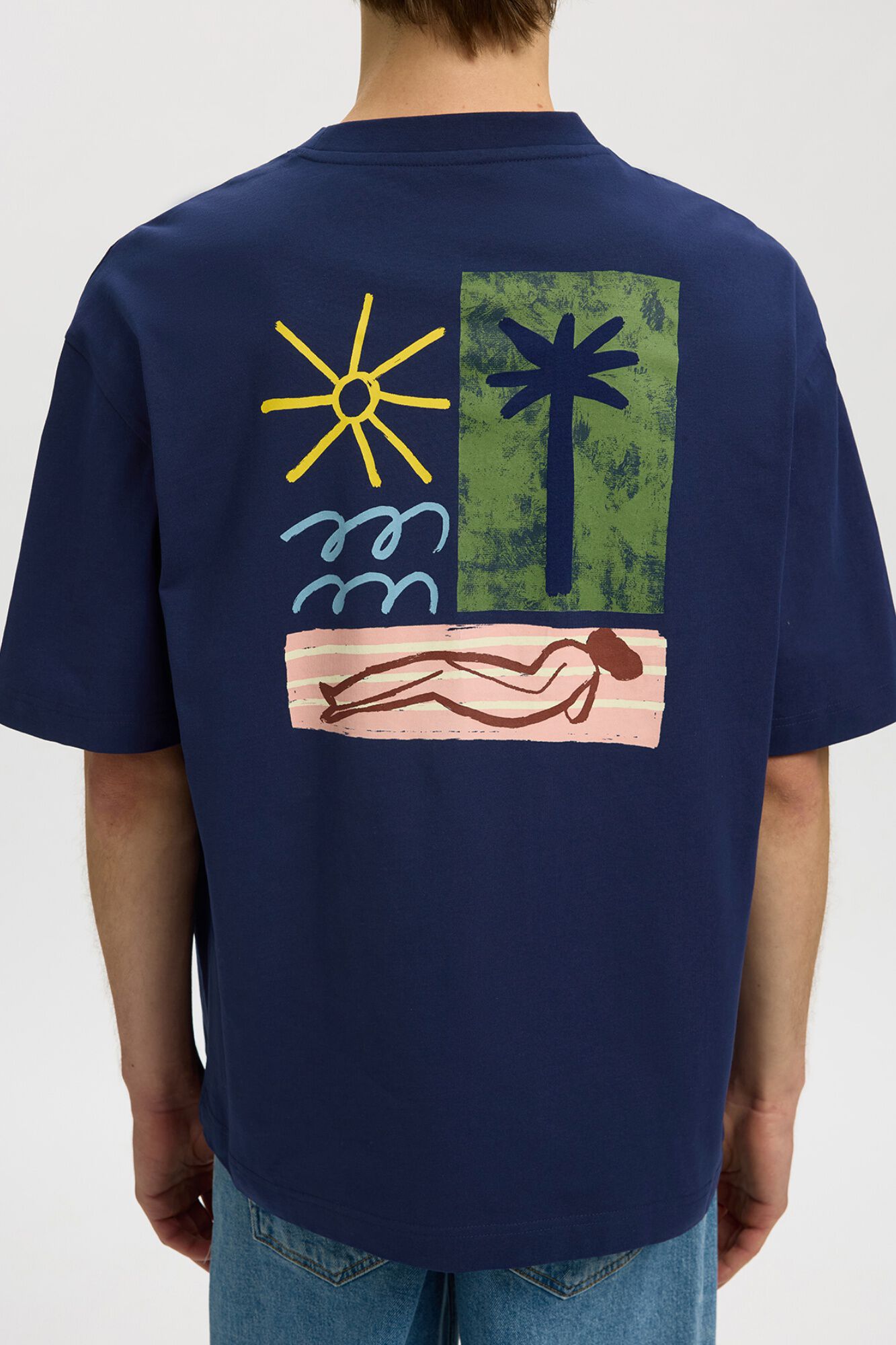Selected Camiseta de manga corta relaxed