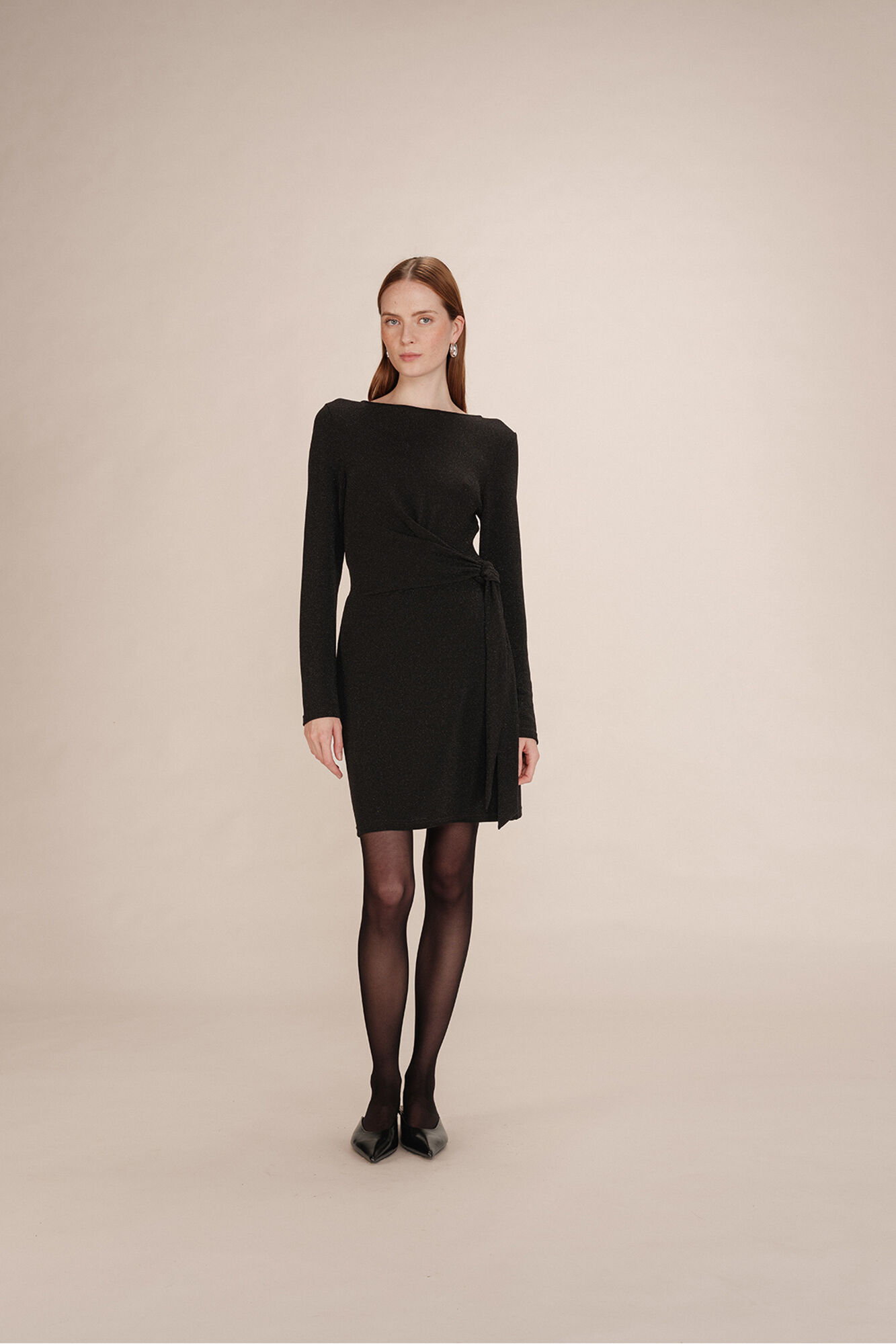 Grace & Mila Vestido curto de lurex 