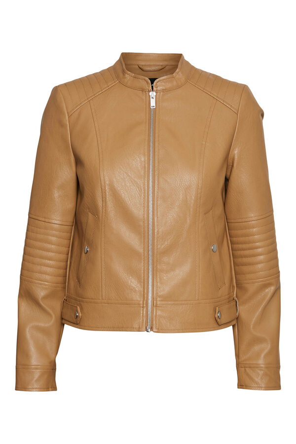Cortefiel Biker jacket  Brown