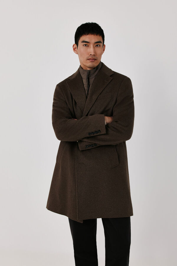 Cortefiel Coat removable lining Camel