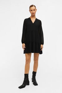 Cortefiel Short layered dress Black