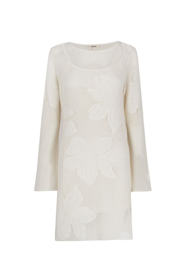Slowlove Vestido em malha Ecru