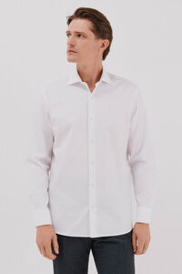 Cortefiel Plain easy-iron shirt with cufflinks