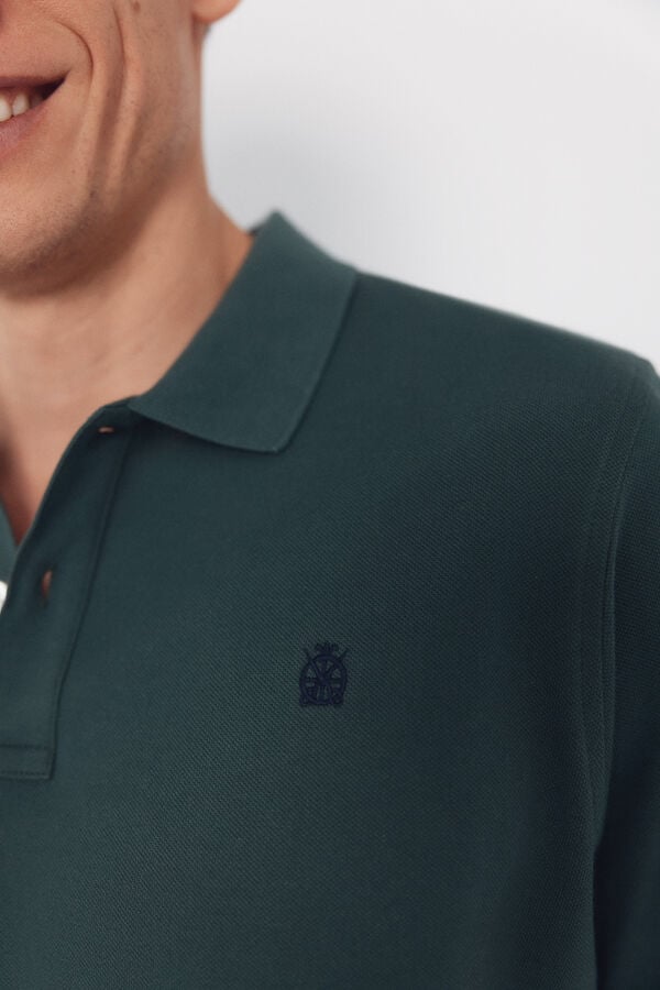 Cortefiel Basic piqué polo shirt Kaki