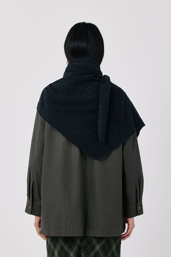 Cortefiel Shimmer knit shawl Grey