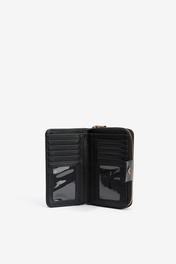 Vilanova Bolsa média efeito crocodilo Preto