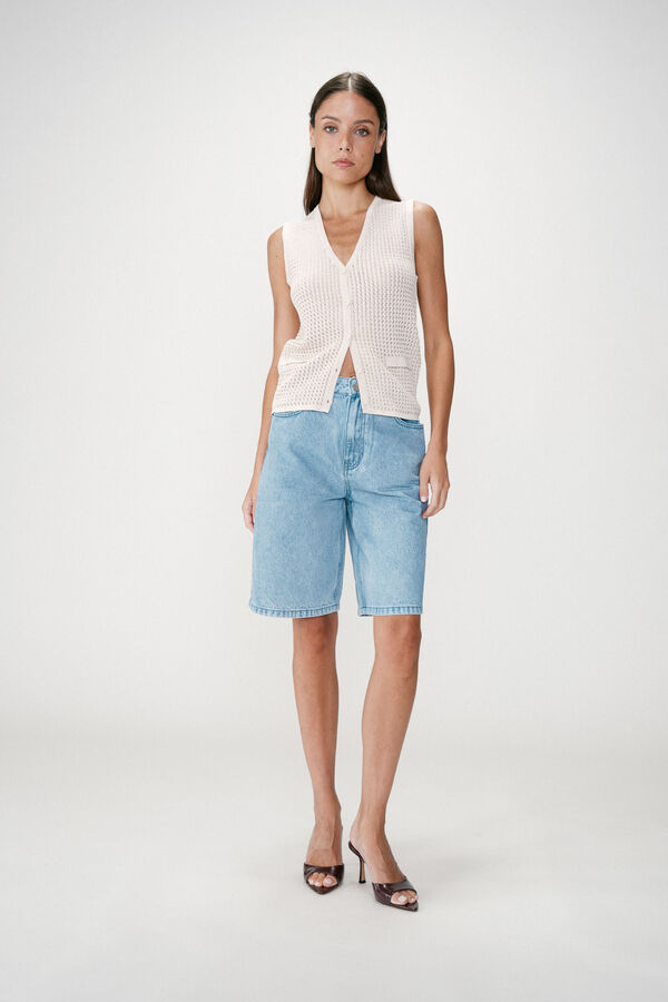 Grace & Mila Colete em malha ajurada Wayne Tostado