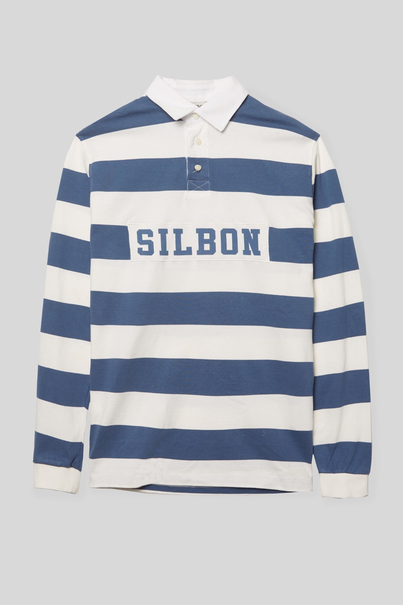 Polo manga larga rugby azul Polos de hombre Cortefiel