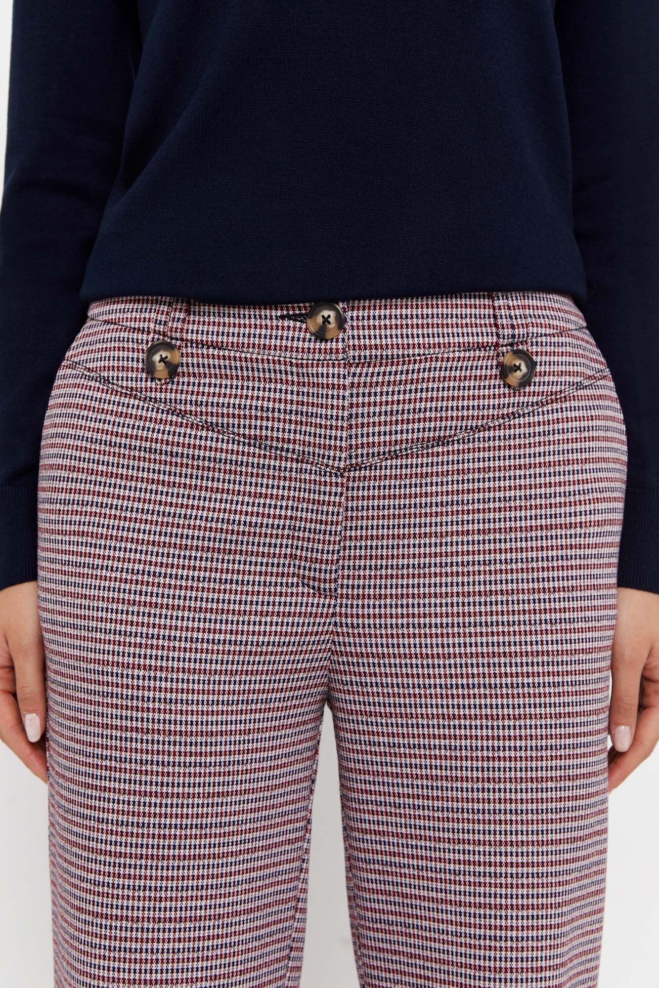 Pantalones cuadros 2025 mujer cortefiel