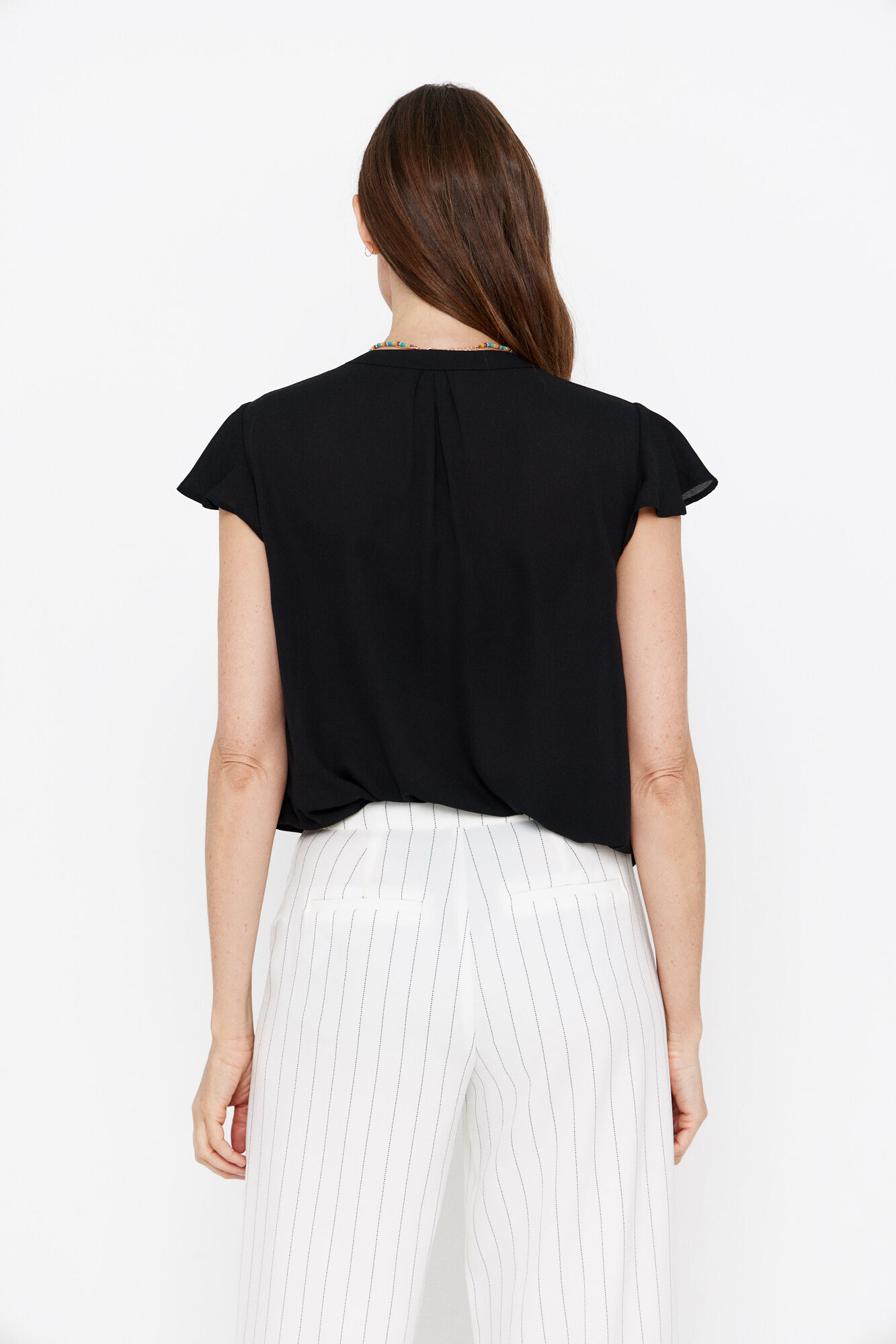 Blusa manga volante Women s blouses Cortefiel