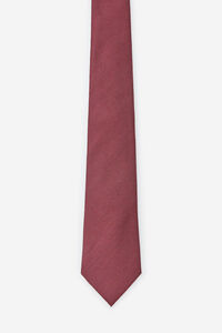 Cortefiel Natural silk tie Maroon
