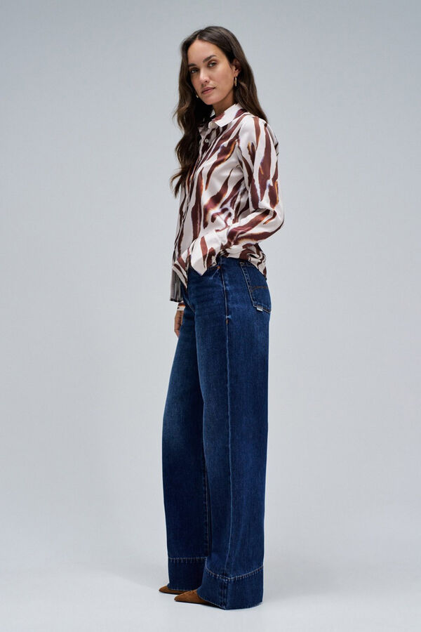 Salsa Jeans Camisa regular Castanho