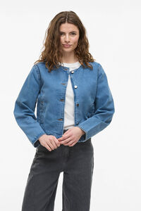 Vila Jaqueta jeans abotoada