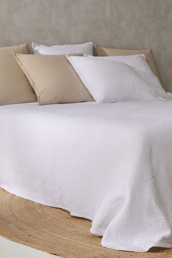 Cortefiel Colcha Aruba Branca cama 180-200 cm Branco